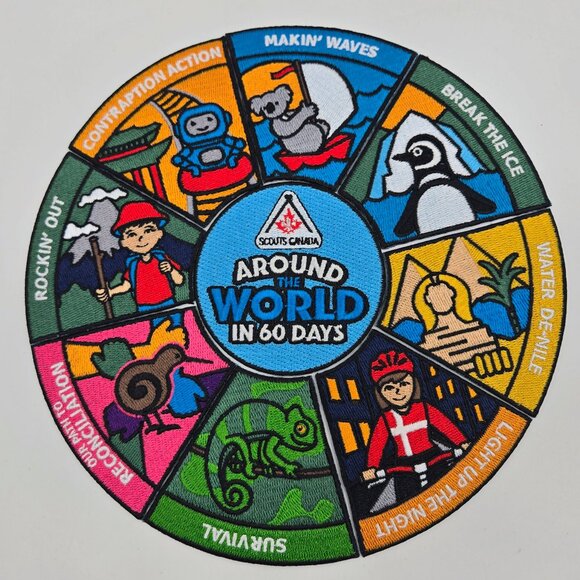 Scouts Canada Badge Patch Lot Of 9 Anniversary Leadership Flickertail Northern L - Picture 1 of 6